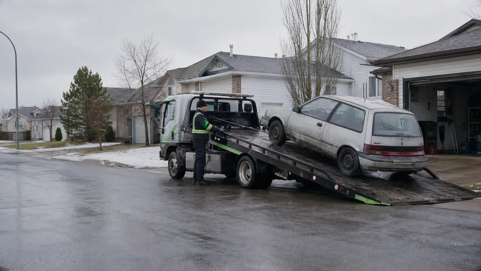 AI-created illustration for Scrap Car Removal