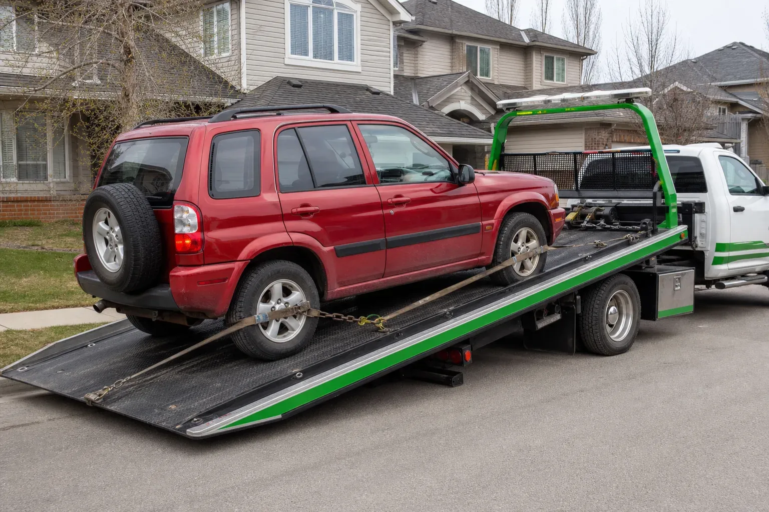 AI-created illustration of a vehicle being prepared for sale